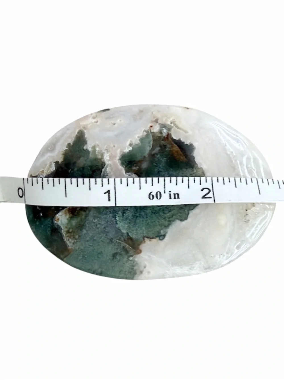 Moss agate Palm Stone